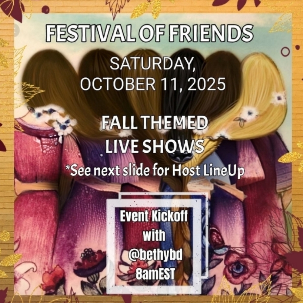 Festival Of Friends TRAIN show October 11th STARTS 8amEST